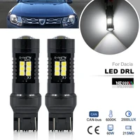 Para Dacia Duster HS I Logan L52/K52 Mk2 MCV 7443 T20 W21/5W Canbus luces de circulación diurna Led bombillas DRL luz diurna DLRs de coche