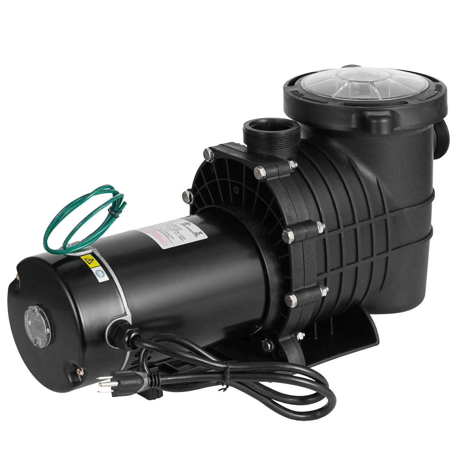Pompa Air Pompa Kolam Renang Kolam Renang Bersih Pompa Sirkulasi Aliran Tinggi dengan Saringan 220V Tangki Pompa Akuarium Laut 1.5HP