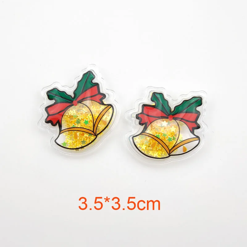 30 Stück/Los PVC-Weihnachtsserie Füllpailletten-Applikationen für Kinder-Haarspangen oder Taschen- und Schuhaccessoires – Detail 10