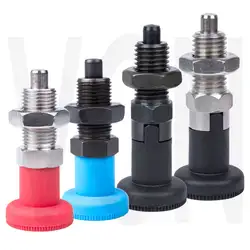 VCN220 Indexing Plungers, Spring Pin, Lock spring screw,with nut,plastic knob,Hexagonal screw ,fine thread M10 M12 M16 M20