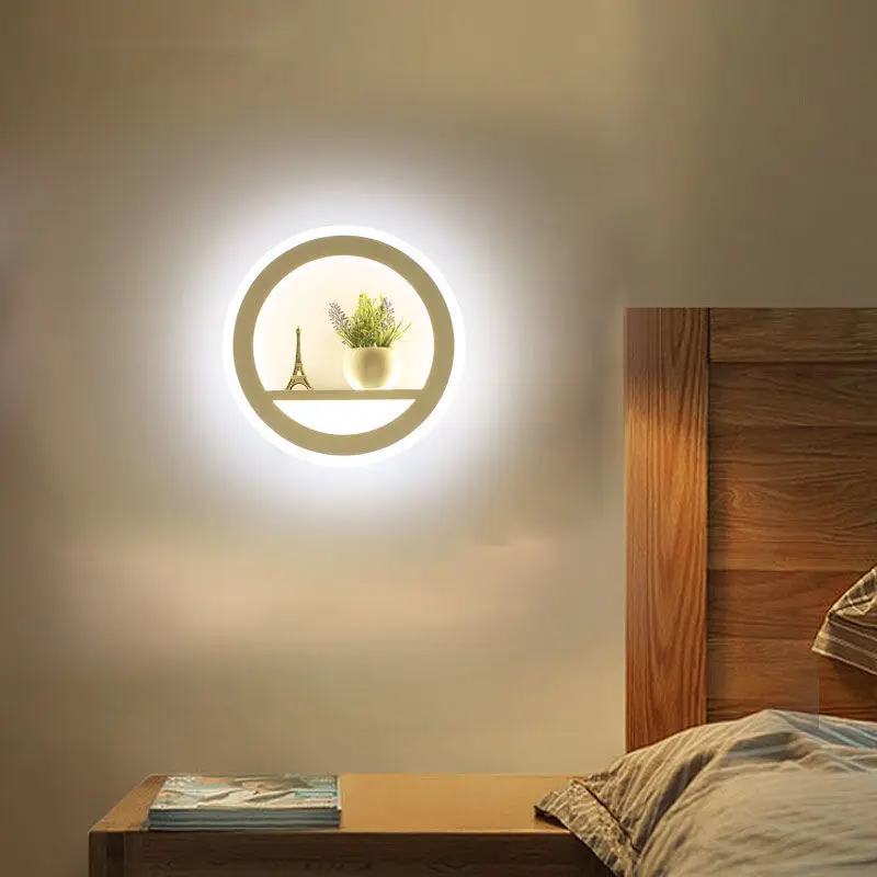 LED Acrylic Wall Light Creative Hallway Decoration Light Courtyard Bedside Wall Lamp For Indoor Lighting AC220V Highlight