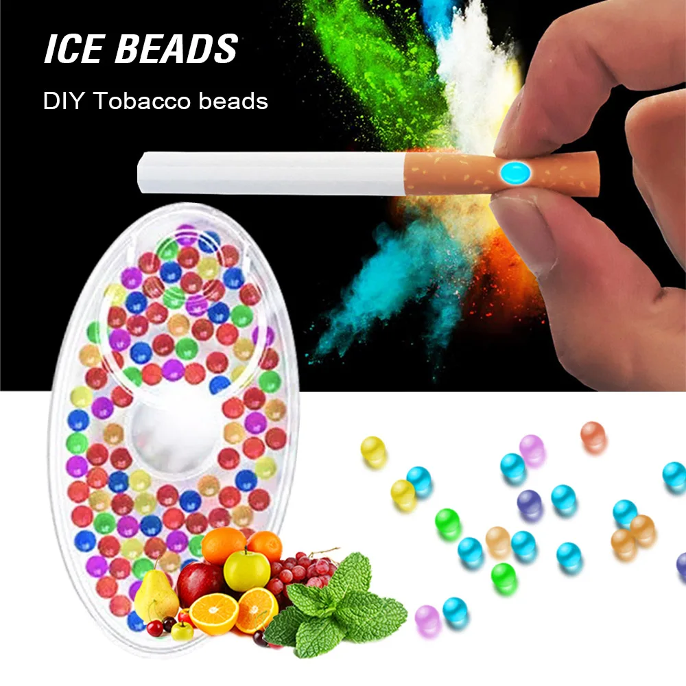 Menthol capsule with fruit flavor, 100pcs, Mint beads, explosion beads, cigarette filterbrush ball smoking holder accessories