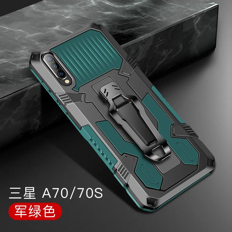 

Armor Case For Samsung A70 Case A70S Shockproof Belt Clip Holster Cover for Samsung Galaxy A70 A 70 70s SM-A705FN/DS 6.7''