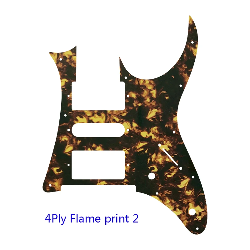 Pleroo Custom Guitar Parts - For MIJ Ibanez RG 350 DX Guitar Pickguard HSH Humbucker Pickup Scratch Plate Flame Pattern