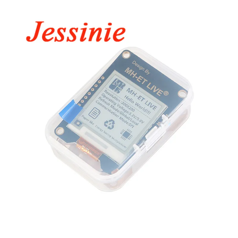 1.54 Inch E-Paper Epaper Module E-Ink EInk Display Screen DIY Kit Black White Color SPI Support Global/Part Refresh