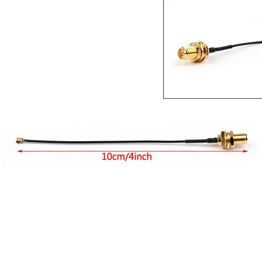 Areyourshop 1PCS IPX / U.FL to RP-SMA Female 1.13mm Pigtail Cable for Wifi Antenna 10cm