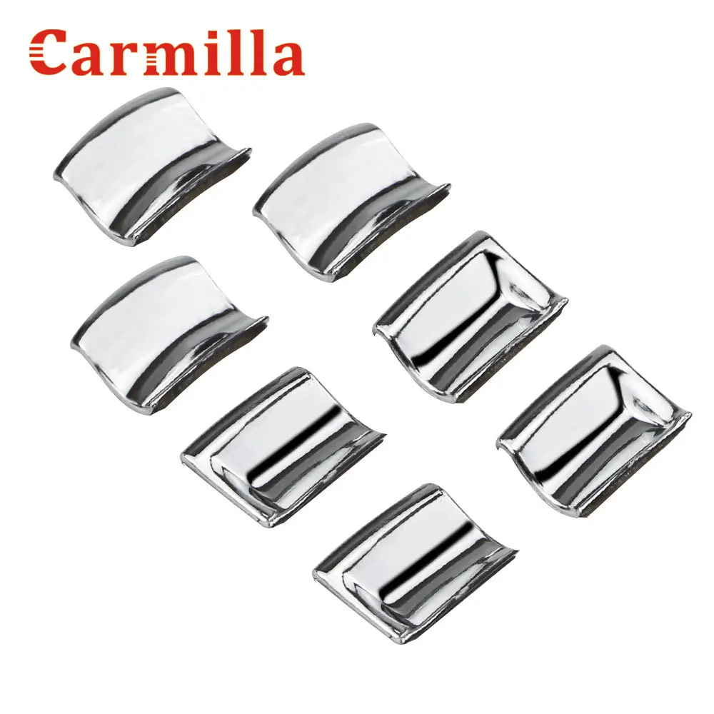 Carmilla Car Interior Door Window Lift Switch Button Cover Trim Stickers for Honda Civic 10th 2016 - 2021 ABS Chrome Accessories