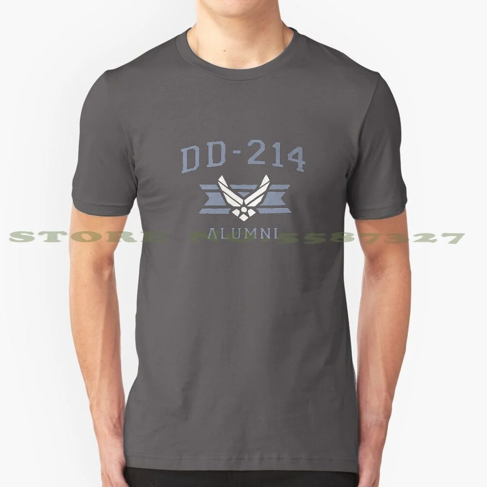 U.S. Air Force Dd 214 Alumni T Shirt Retired Insignia 100% Cotton T-Shirt 3 Diamond Airfield Air Force Alumni Airforce Dad Air