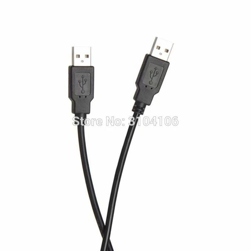 كابل تمديد USB ذكر إلى ذكر ، محول USB ، شفاف ، أزرق ، مضاد للتدخل ، واقي مزدوج ، 0.3 م ، 0.5 م ، 1.5 م ، 3 م ، 5 م ، جديد