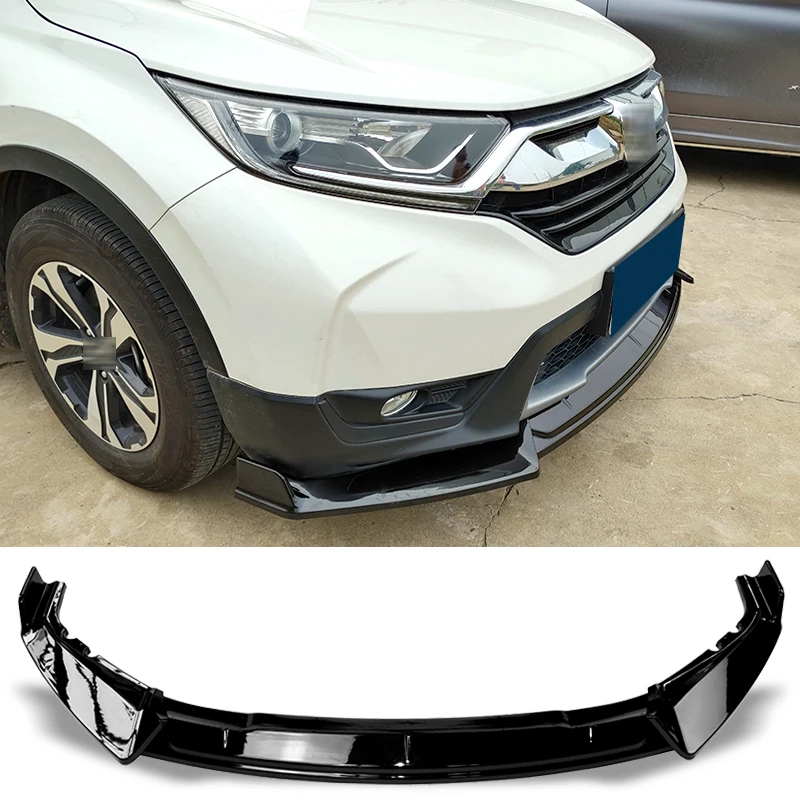 Front Bumper Spoiler Body Kit Splitter Decorative Strip Shovel For Honda CR-V CRV 2017  - 2020 Protector Plate Lip