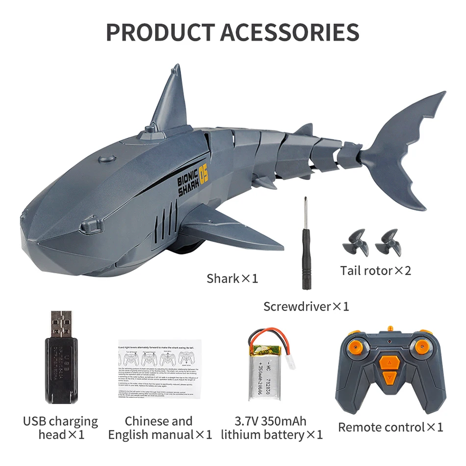 Symulacja RC Shark zabawki 2.4G pilot zwierzęta roboty rekiny elektryczne zabawki dla dzieci dzieci boże narodzenie prezenty na Halloween