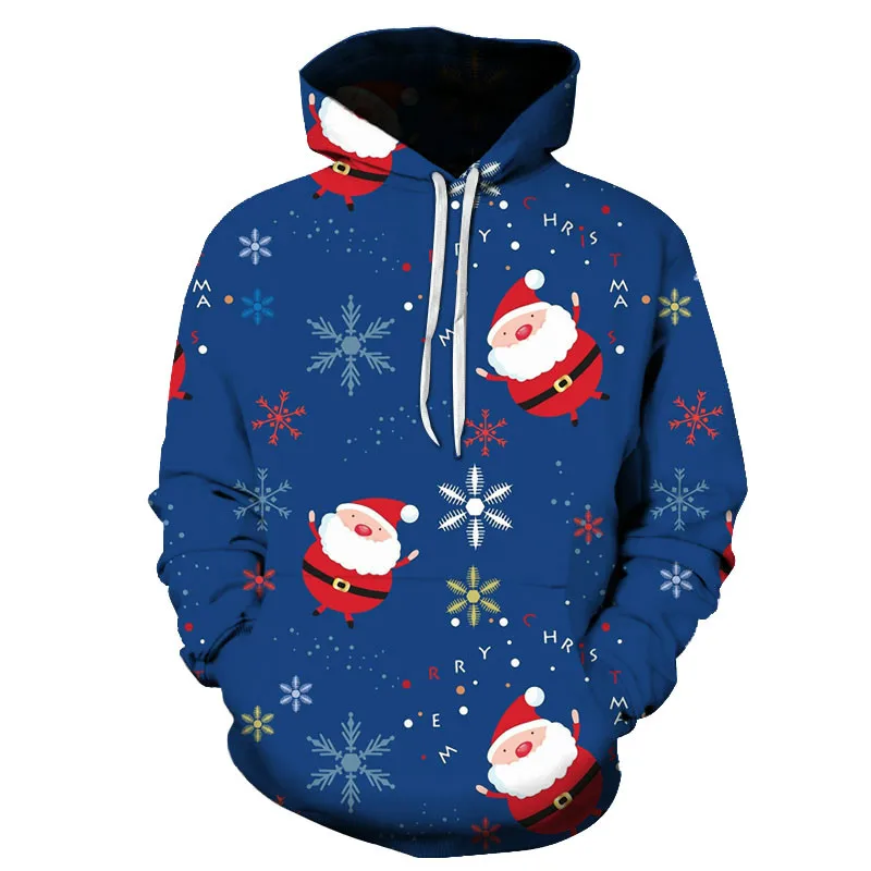 

Creative Little Snowman 3D Printing Hoodie Men's Fashion Hooded Sweatshirt Fall Winter Fashion Hoodie