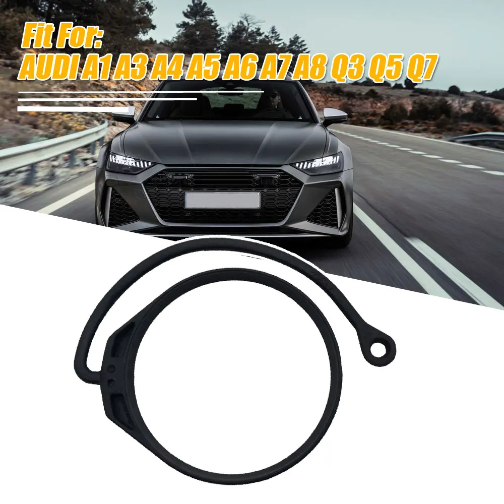 

Black ABS Fuel Tank Cap Band Cord Car Tuning for AUDI A1 A3 A4 A5 A6 A7 A8 Q3 Q5 Q7 Gadget Exterior Parts Car Accessories