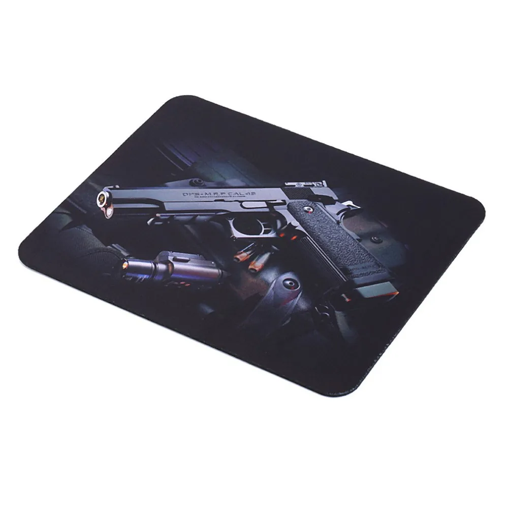 Hot new Gun Picture Anti-Slip Laptop Computer PC Mice gaming Pad Mat Mousepad For Optical Laser Mouse hot selling