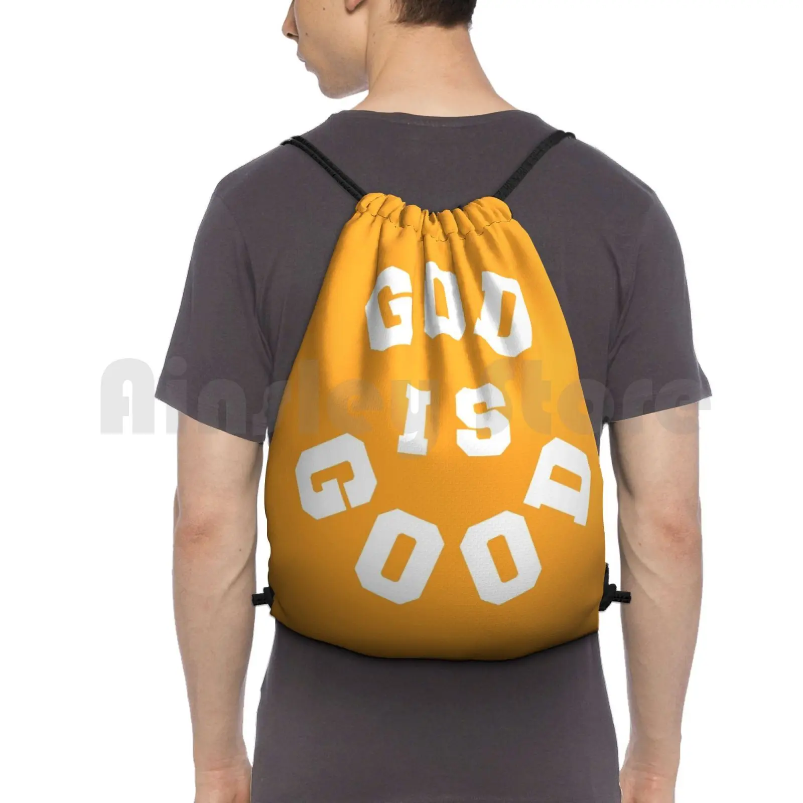 

Christian Quote Backpack Drawstring Bag Riding Climbing Gym Bag God Is Good Christian Quote Bible Verse Christian Quote