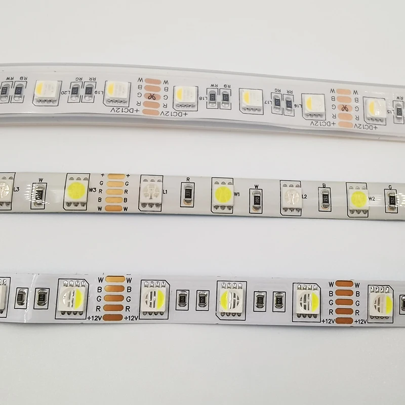 5M 300leds DC 12V 24V RGBWW/W 4 Color In 1 Led Chip 60Leds/m Waterproof IP65 5050 SMD Flexible LED Strip Light