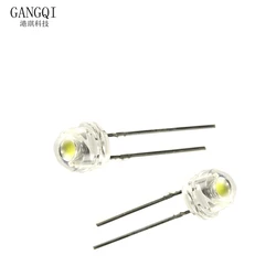 5mm LED Transparent Super bright White light-emitting diode 100pcs/LOT The hat shaped