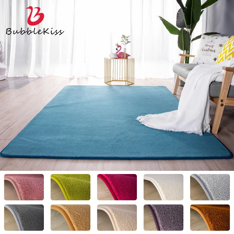 

Bubble Kiss Plush Carpet Imitation Cashmere Living Room Decoration Fluffy Rugs Soft Bedroom Bedside Anti Slip Pad Large Home Mat