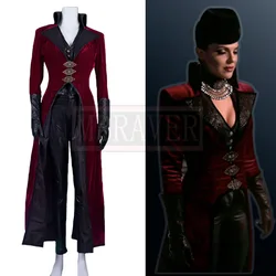 Once Upon a Time Evil Queen Regina Red Cosplay Costume Halloween Party Uniform Outfit Custom Made Any Size