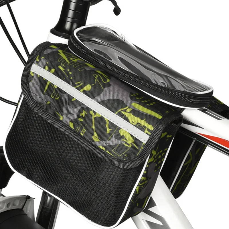 Rainproof Bicycle Bags Frame Front Tube Bike Phone Holder Bag Motorcycle Side Bags Panniers Cycling Accessories XA193TQ