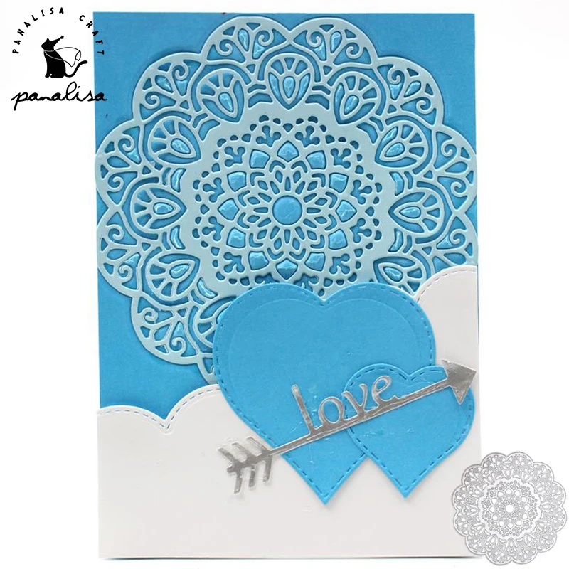 

Panalisacraft Lace Doily Metal Cutting Dies Craft Scrapbooking Card Making Album Embossing Stencil Die Cut Decoration