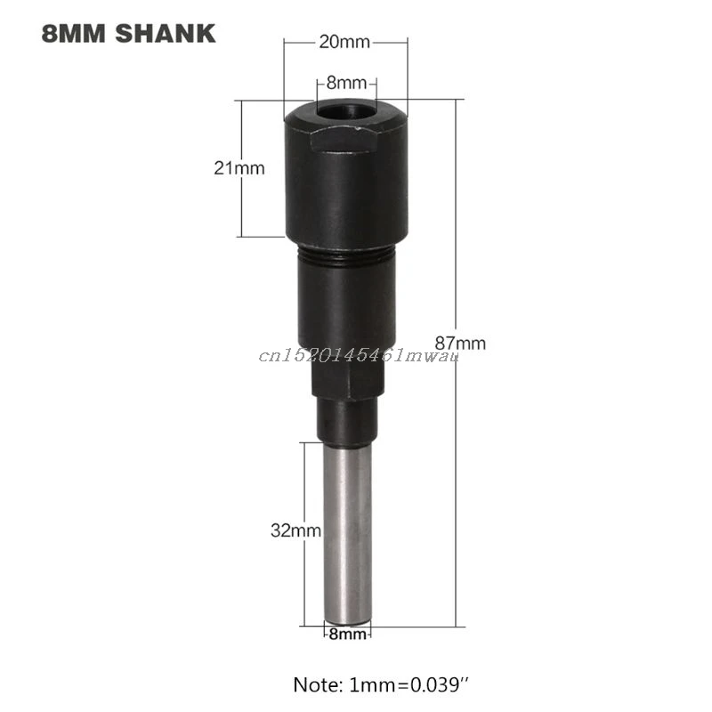 8mm Schaft Gravur Maschine Verlängerung Stange Fräser Router Bit Verlängerung Collet Neue 2019