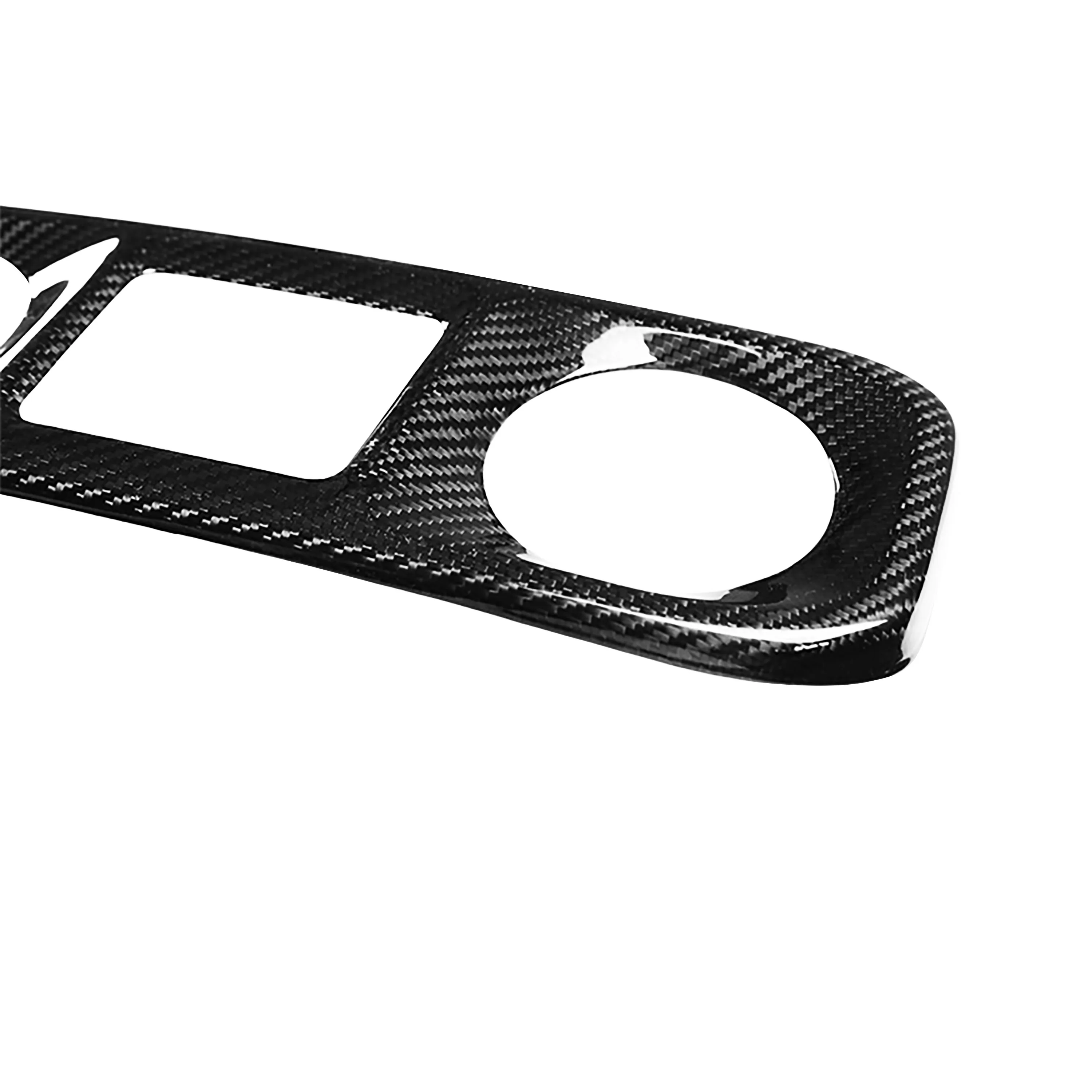 Real Carbon Fiber Dashboard AC Air Conditioner Triple Gauge Pod Holder Cover Panel For Mercedes BENZ W464 G63 G500 G550 2019-20