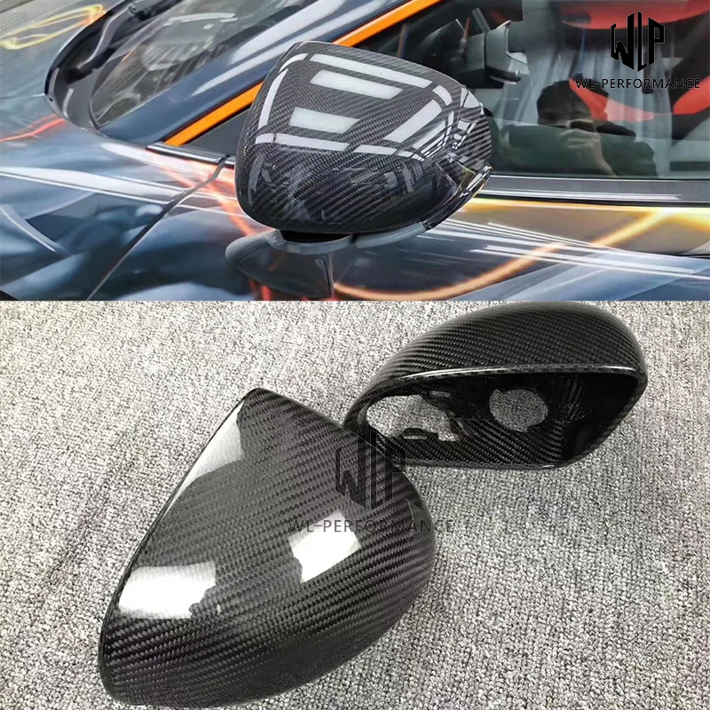 

High Quality Dry Carbon Car Rearview Mirror Replacement Cap Cover Trim Car Body Kit For McLaren 720S Car Styling