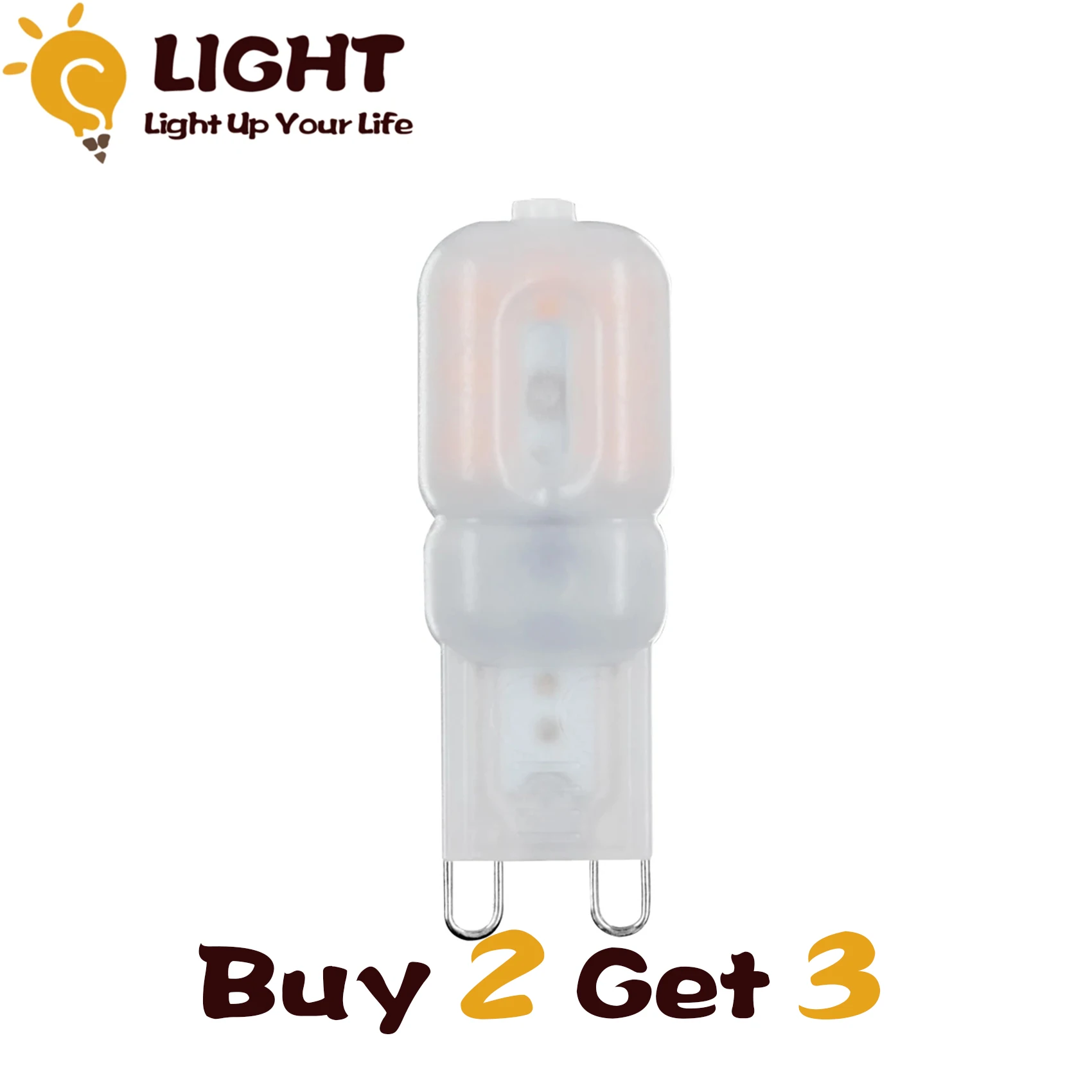 

(Buy 2 get 3) Super Bright LED Mini Bulb G9 2.5W with PC Cover 230V 1PCS SMD2835 Led Lamp Light Buy two get one free