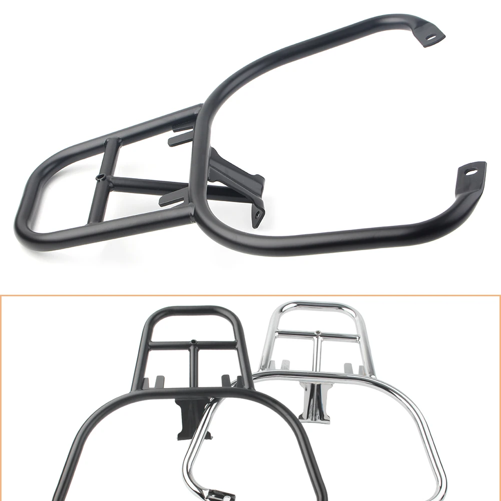 

GTS300 Motorcycle Luggage Rack Rear Seat Cargo Rack Holder For Piaggio Vespa GTS 300 Black/ Chrome