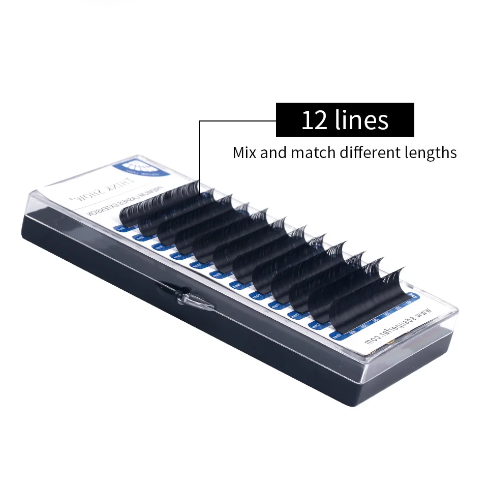 NEWCOME Indywidualne Rzęsy do Przedłużania Jedwab Norka 3D Naturalne Miękkie Ręcznie Robione Rzęsy do Graftingu Cilios Narzędzia do Makijażu
