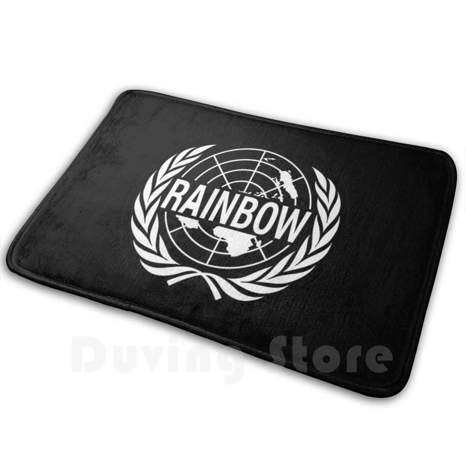 

Rainbow Patch Carpet Mat Rug Cushion Soft Non-Slip Rainbow Six Video Game Special Forces Military Counter Terrorism