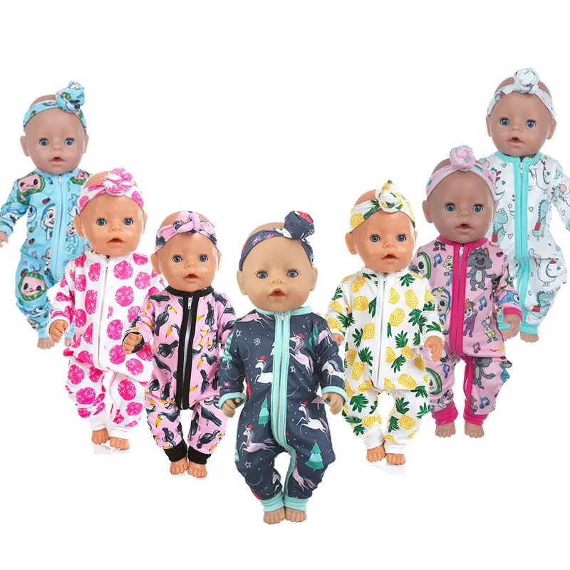 

New Fashion Outfit Suit Doll Clothes Wear fit for 43cm Baby Reborn Doll , 17inch Doll Accessories.