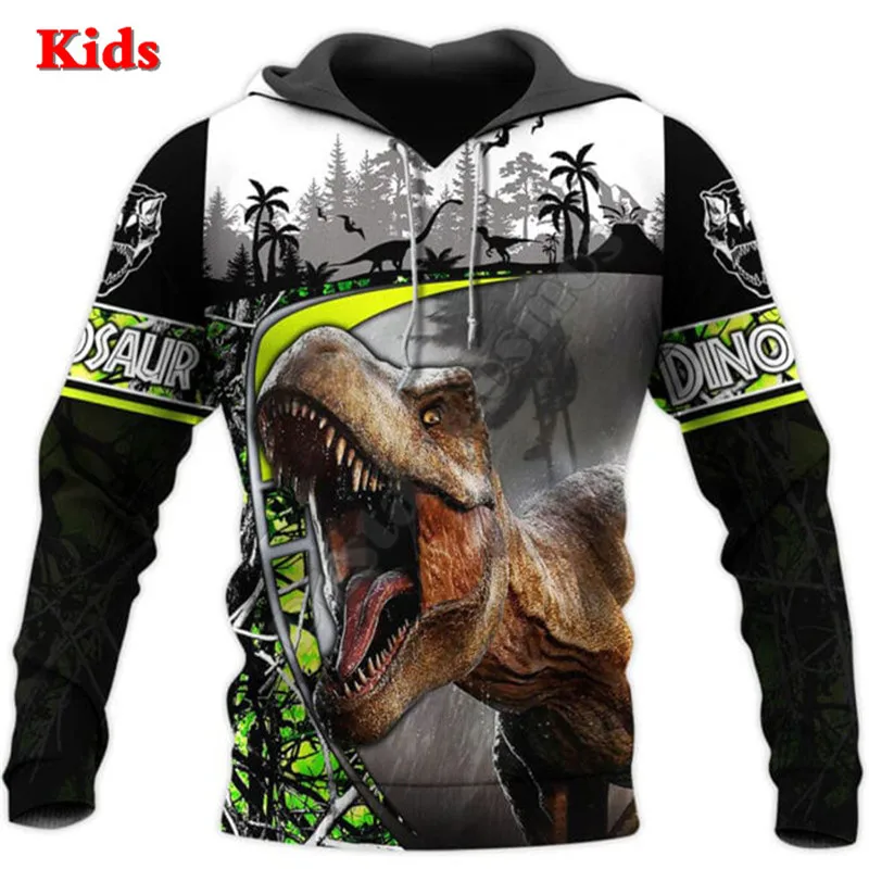 

Love Dinosaur Hoodies 3D Printed Kids Sweatshirt Child Long Sleeve Boy For Girl Funny Animal Pullover Drop Shipping Style-4