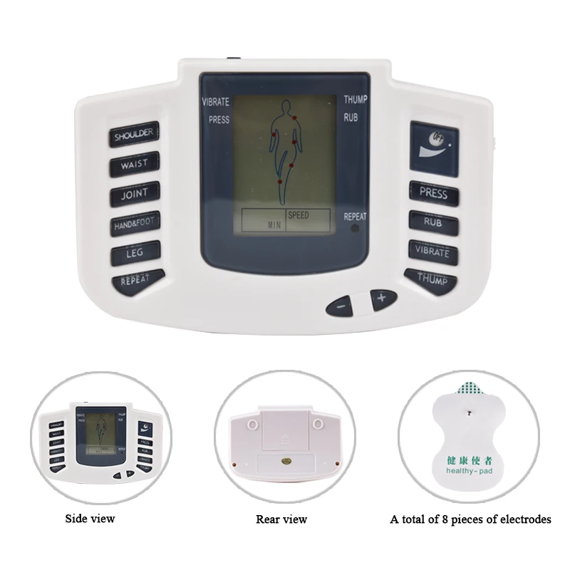 Electric EMS Tens Massage Machine Pulse Muscle Stimulator Acupuncture Physiotherapy Massager Slimming Relieve Pain Health Care