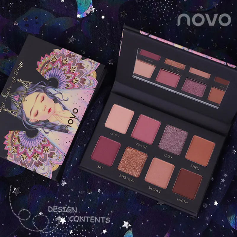 

Charming Fairyland 8 Color Eyeshadow Palette Matte Shimmer Glitter Eyes Makeup Waterproof Long lasting Beauty Cosmetic New