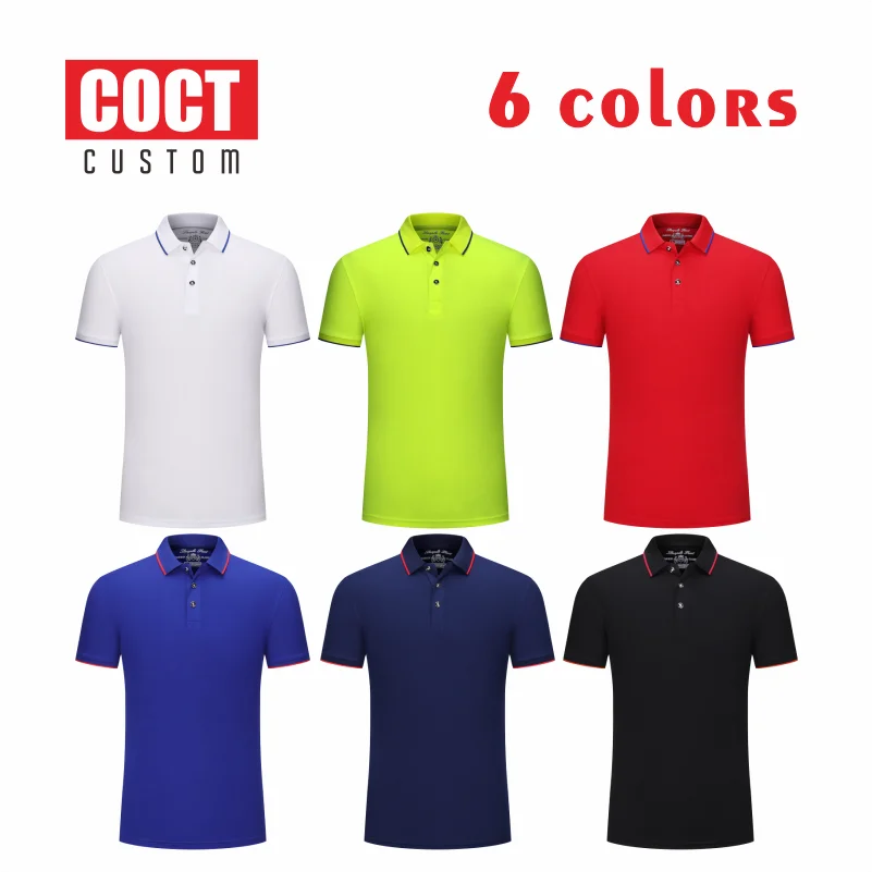 COCT Short Sleeve Polo Shirt 2021 Lifestyle Personal Group Logo Customized POLO Shirt Men's and Women's Customized Tops