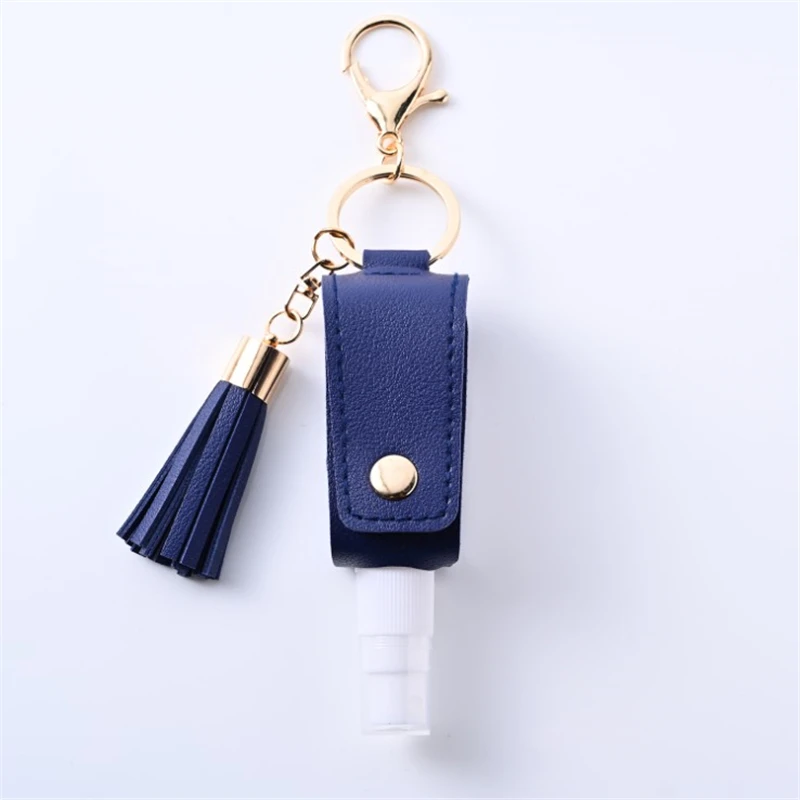 30ml Perfume Hand Sanitizer Bottle With Keychain Holder Reusable Spray Head Travel Bottle Refillable Containers Makeup