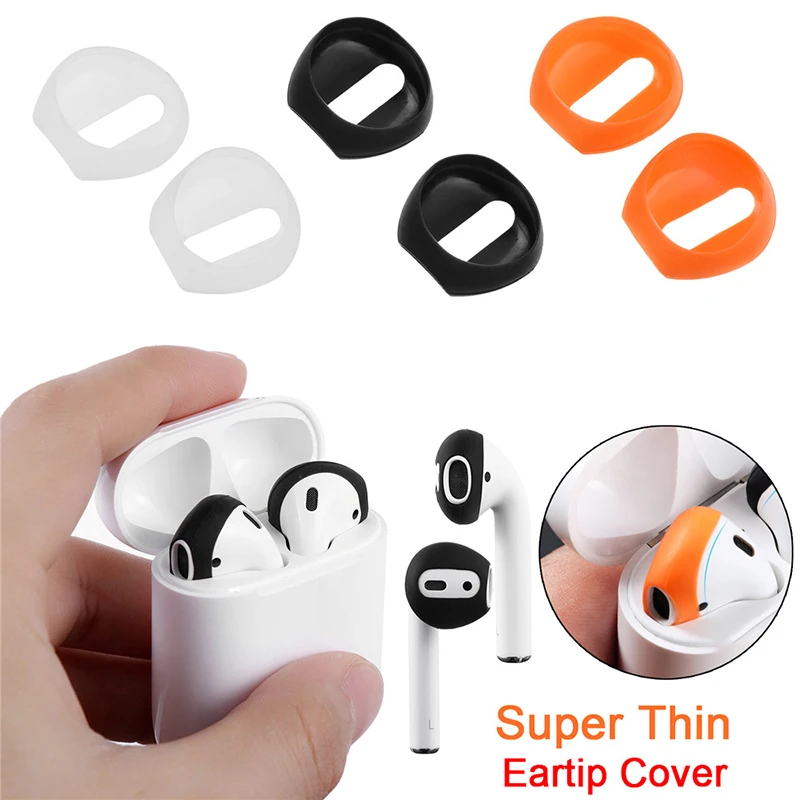 A Pair Shockproof Soft Silicone Earbuds Case For Apple AirPods Earphone Replacement Earplug Protector Ear pads Case For Headset