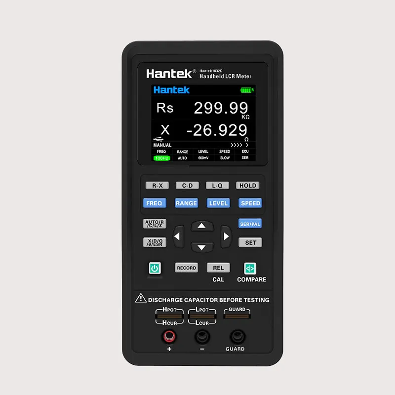 hantek digital handheld lcr medidor hantek1832c 1833c portatil indutancia capacitancia resistencia medicao tester ferramentas 28 lcd 01