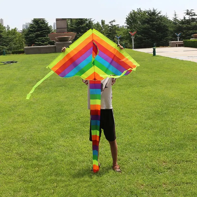 

51.97x39.37in Long Tile Kite Kids Outdoor Exercise Toy Portable Entertainment Gift Outdoor Game Brain Training Toys