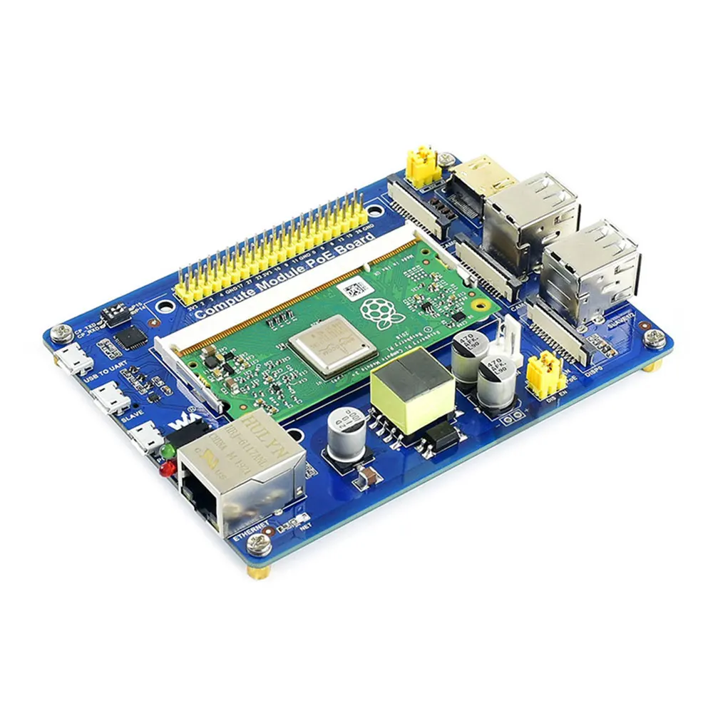 Placa de módulo Compute IO con función PoE, placa de ruptura compuesta para Raspberry Pi CM3/CM3L/CM3 +/CM3 + L