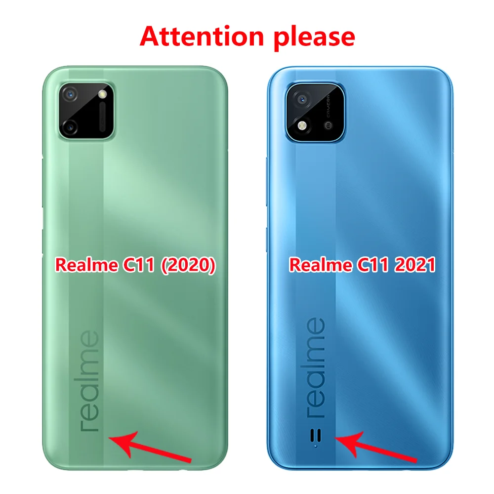 For Realme C11 2021 2020 Case 6.5 inch Back Phone Cover For OPPO RealmeC11 RMX3231 RMX2185 Silicon Soft TPU bumper Dropshipping