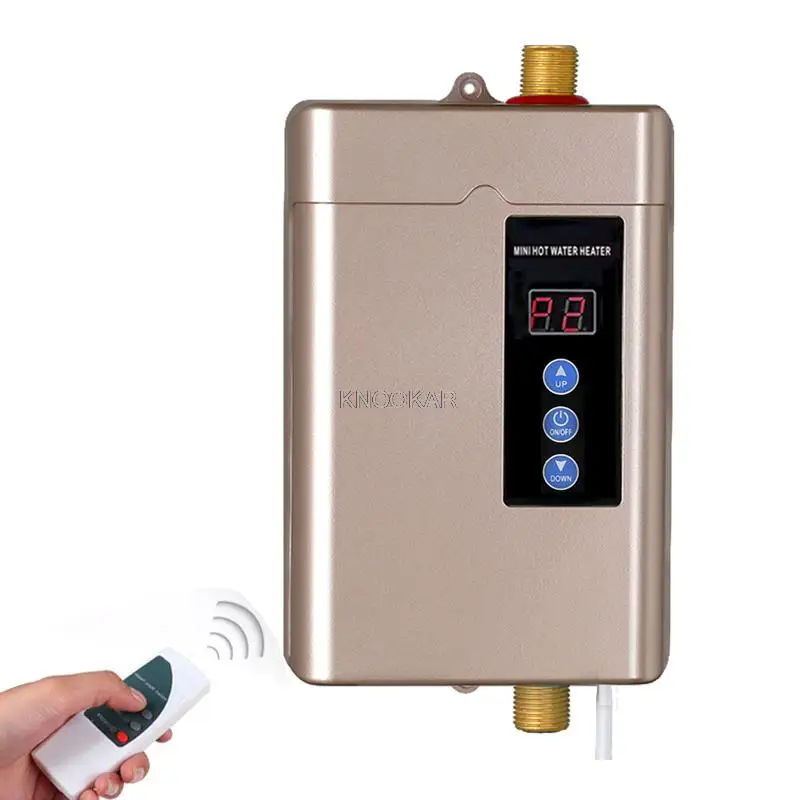 

110/220V Instant Electric Water Heater Intelligent Touch Heating Fast 3 Seconds Hot Shower with Temperature Display 4000W