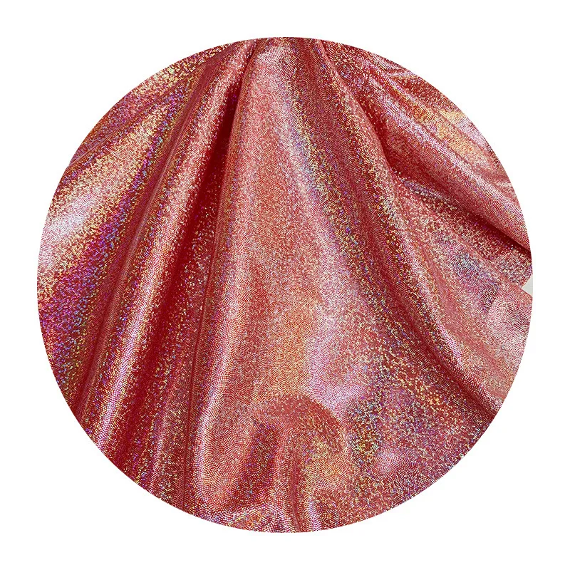 50cmX150cm Laser Fabric Elastic Spandex Multicolour Bronzing Shiny Fabric Stage Performance Costume Garment Decor Fabric