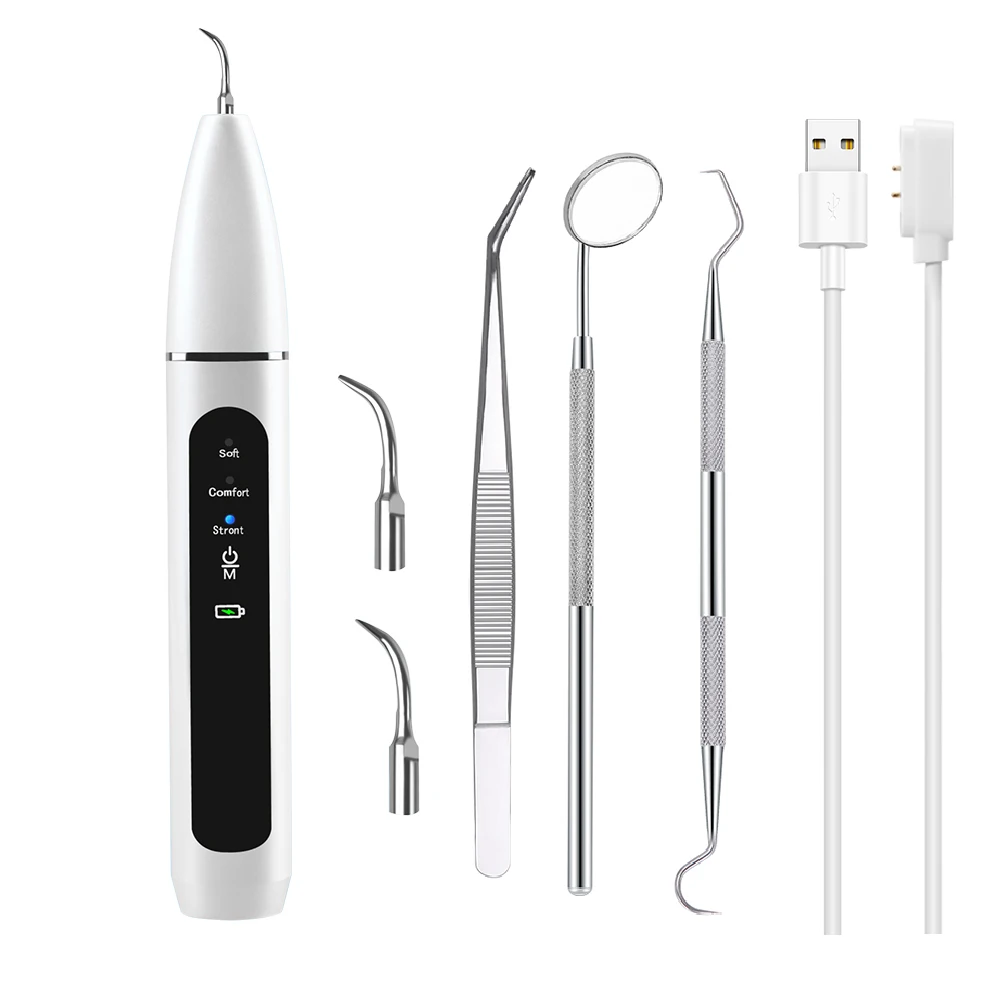 Home Ultrasonic Calculus Remover Dental Scaling Electric Portable LED Screen Scaler Sonic Smoke Stains Tartar Plaque Teeth White