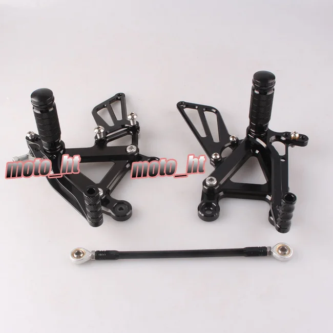 

1Pair Motorcycle Rear Footrest Footpeg Adjustable Foot Rest Rearset For Kawasaki ZX6R 2003 2004 / ZX-6R 03 04 Aluminum Alloy