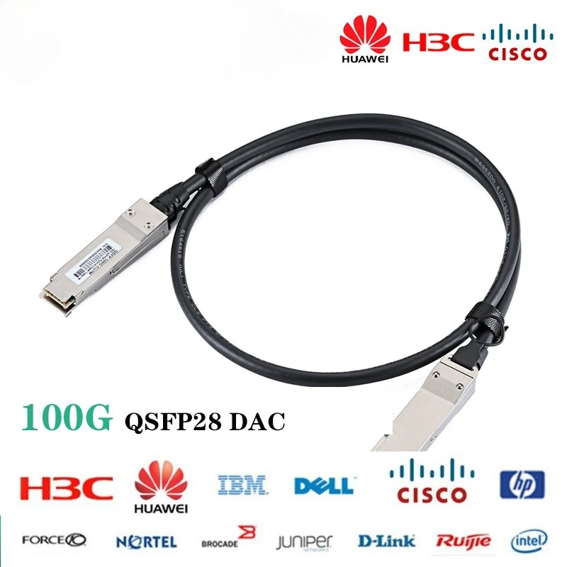 

100GQSFP + DAC многослойный медный высокоскоростной кабель для коммутационного сервера Cisco H3C Huawei