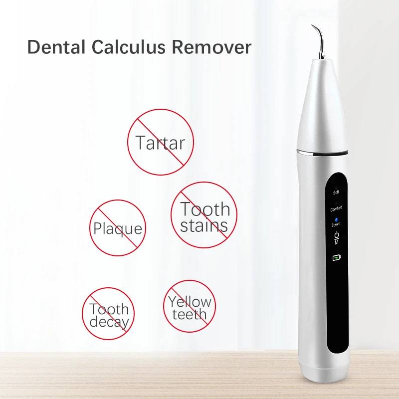 

Electric Ultrasonic Tooth Cleaner Dental Scaler Tooth Calculus Remover Waterproof Magnetic Charging 3 Modes Tooth Plaque Cleaner