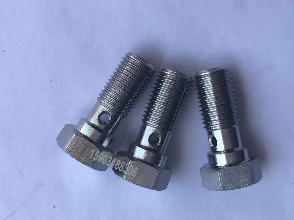 stainless steel 304 banjo single hole bolt Stainless Steel Banjo Bolt Screw